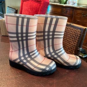 Girls Burberry Rain Boots